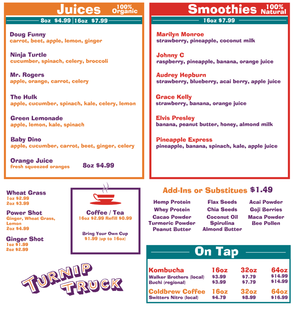 JUICE BAR The Turnip Truck Nashville